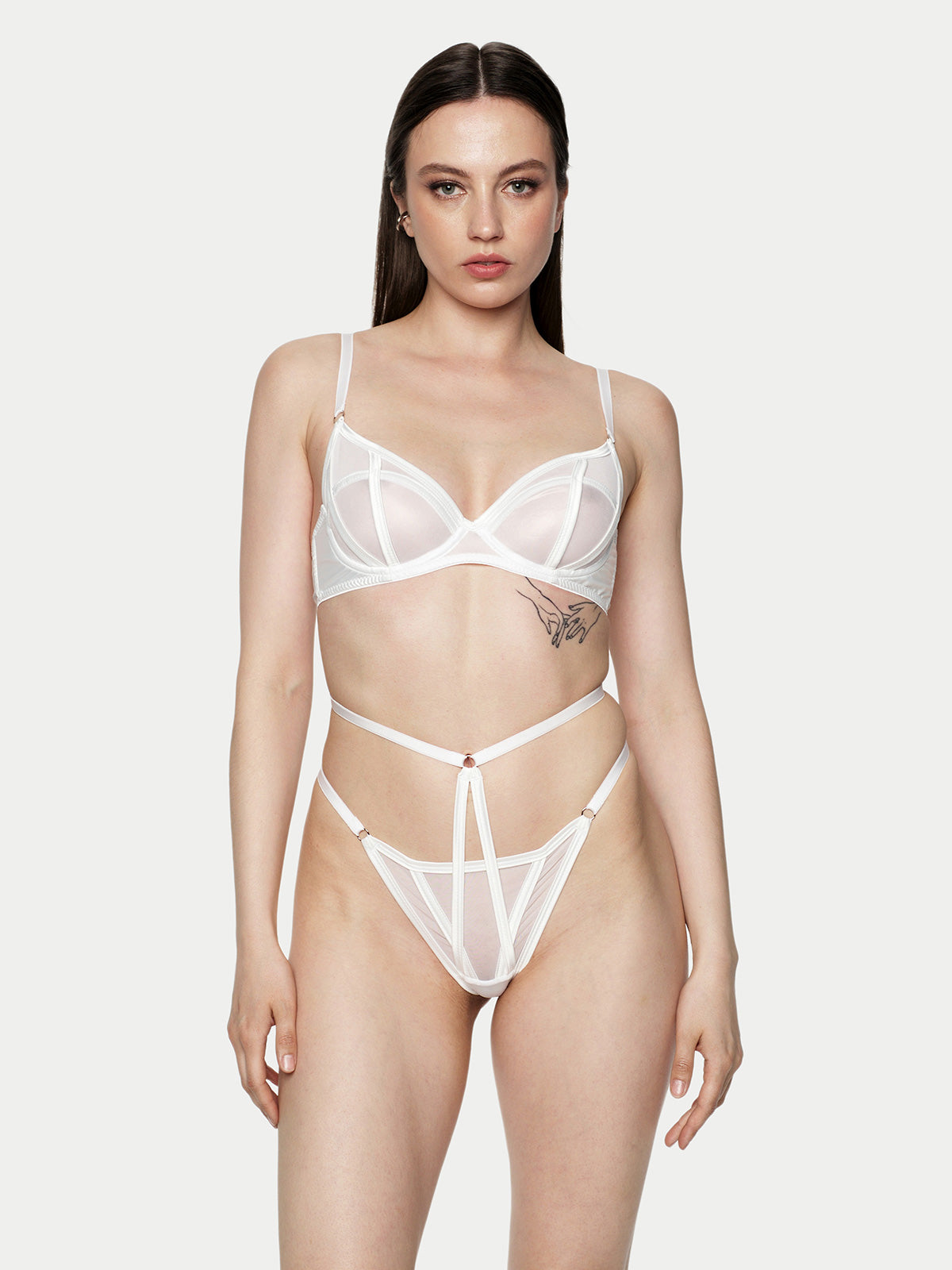 Candie Lingerie Set in White